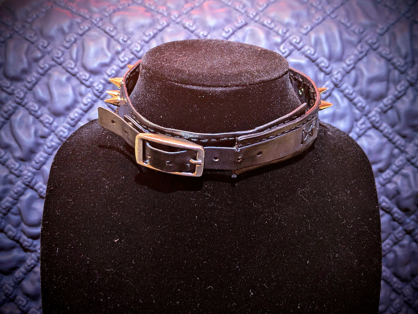 Black Spiked Collar