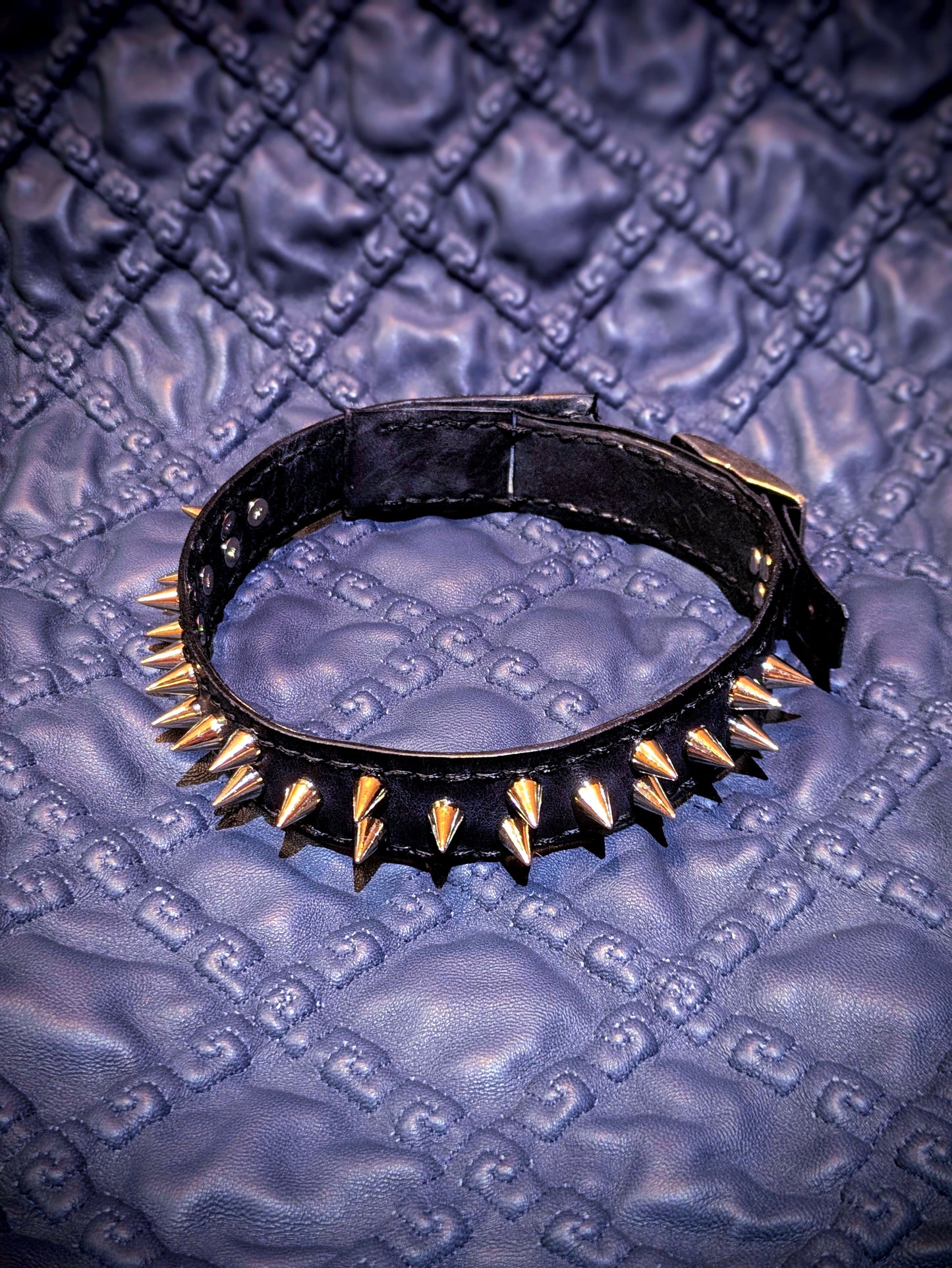 Black Spiked Collar