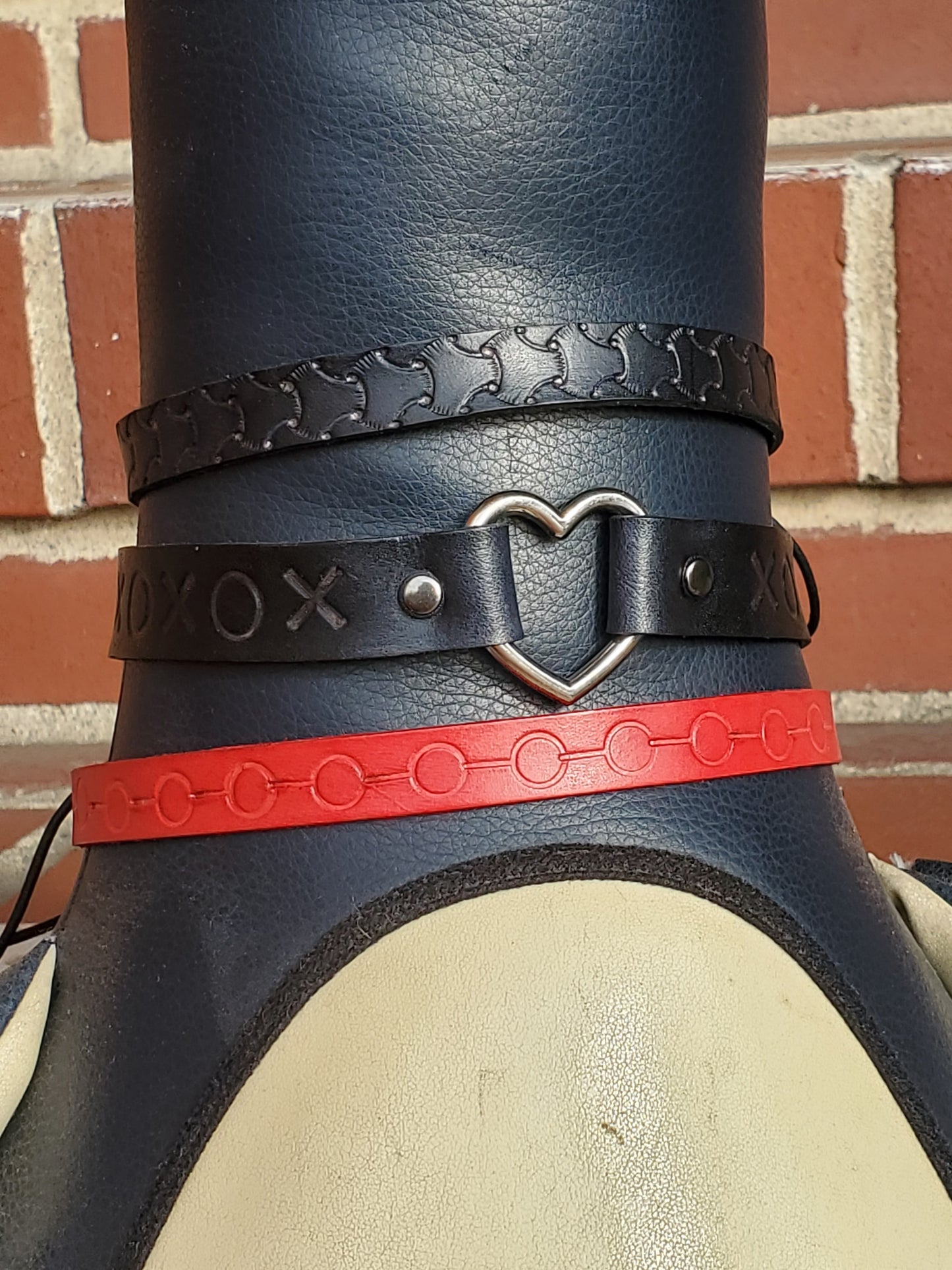 Leather Patterned Chokers
