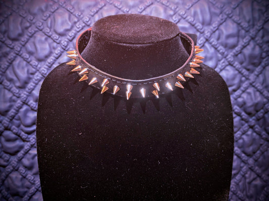 Black Spiked Collar