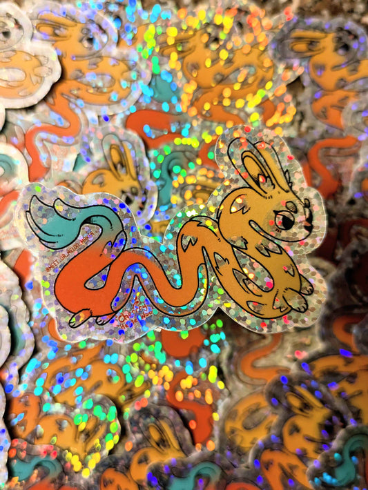 Bunny Dragon Sticker