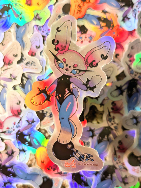 Spike Bunny Sticker